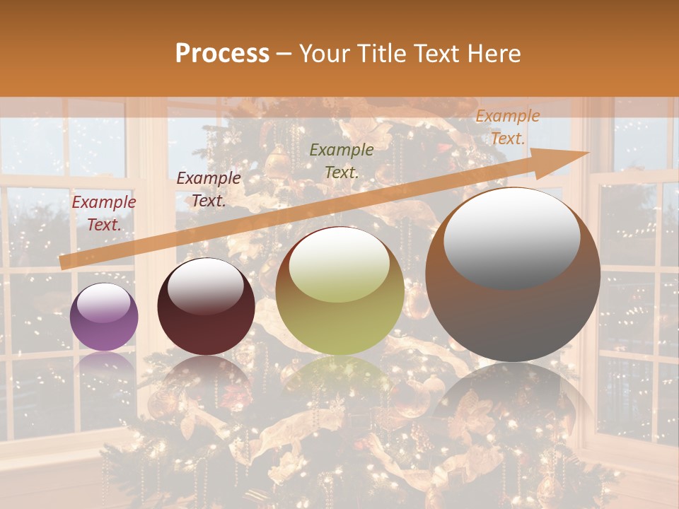 Illuminated Home Christmas PowerPoint Template
