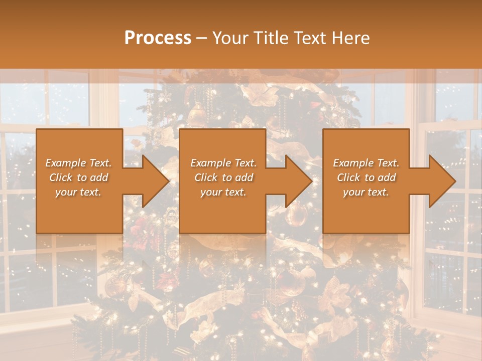 Illuminated Home Christmas PowerPoint Template