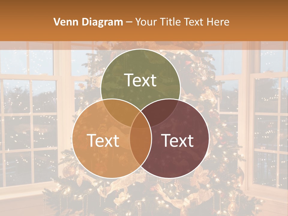 Illuminated Home Christmas PowerPoint Template