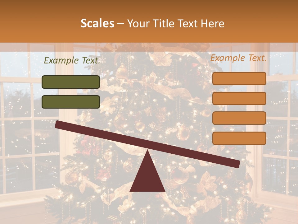 Illuminated Home Christmas PowerPoint Template