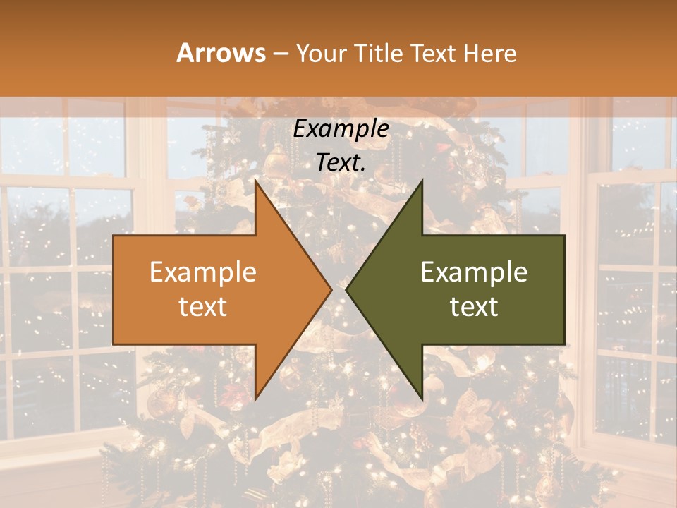 Illuminated Home Christmas PowerPoint Template