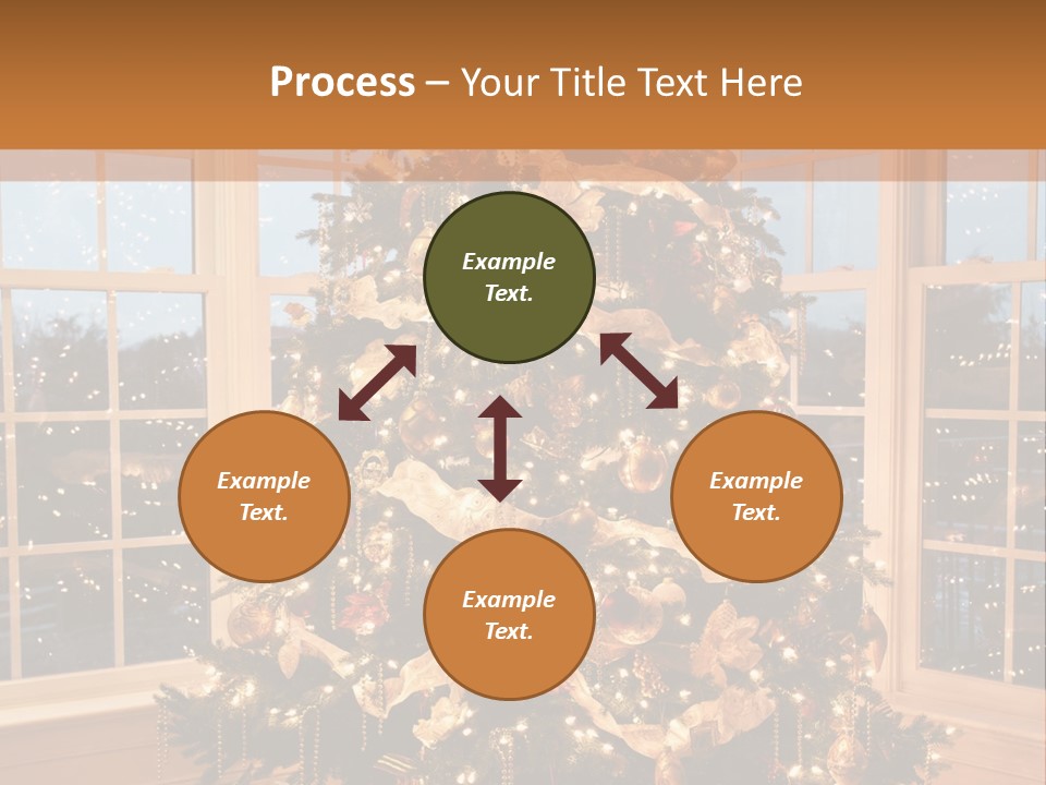 Illuminated Home Christmas PowerPoint Template