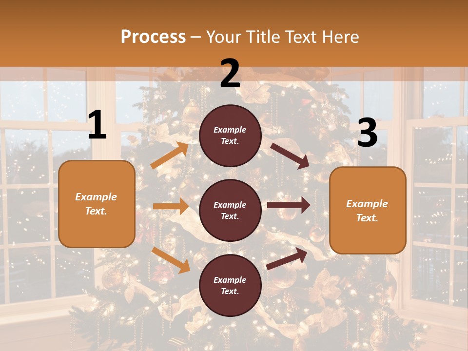Illuminated Home Christmas PowerPoint Template