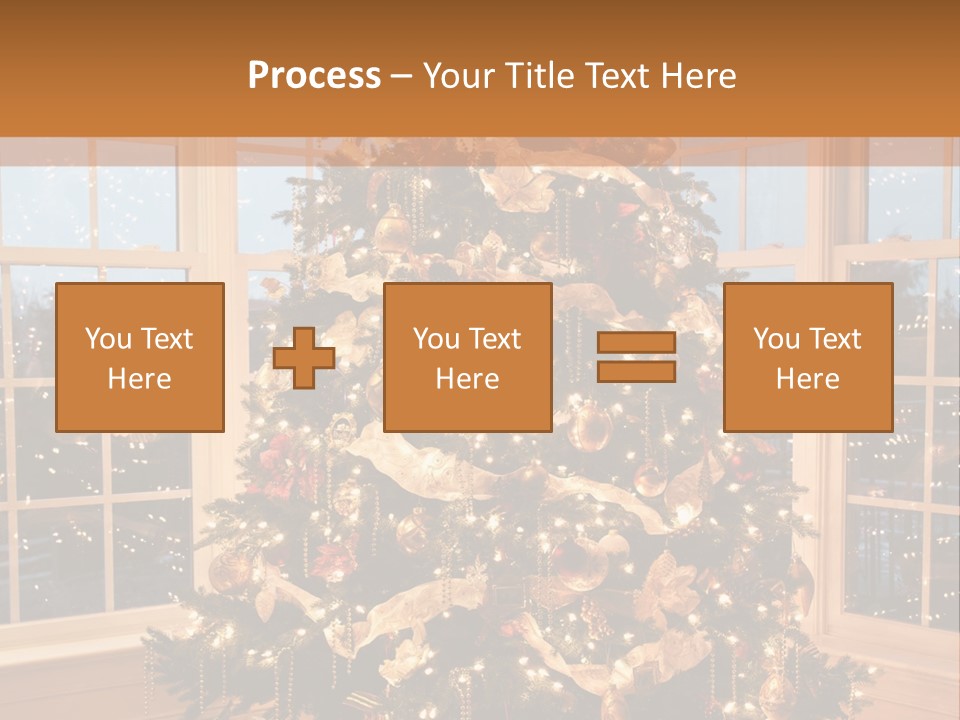 Illuminated Home Christmas PowerPoint Template