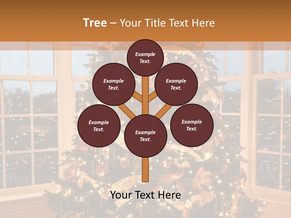 Illuminated Home Christmas PowerPoint Template