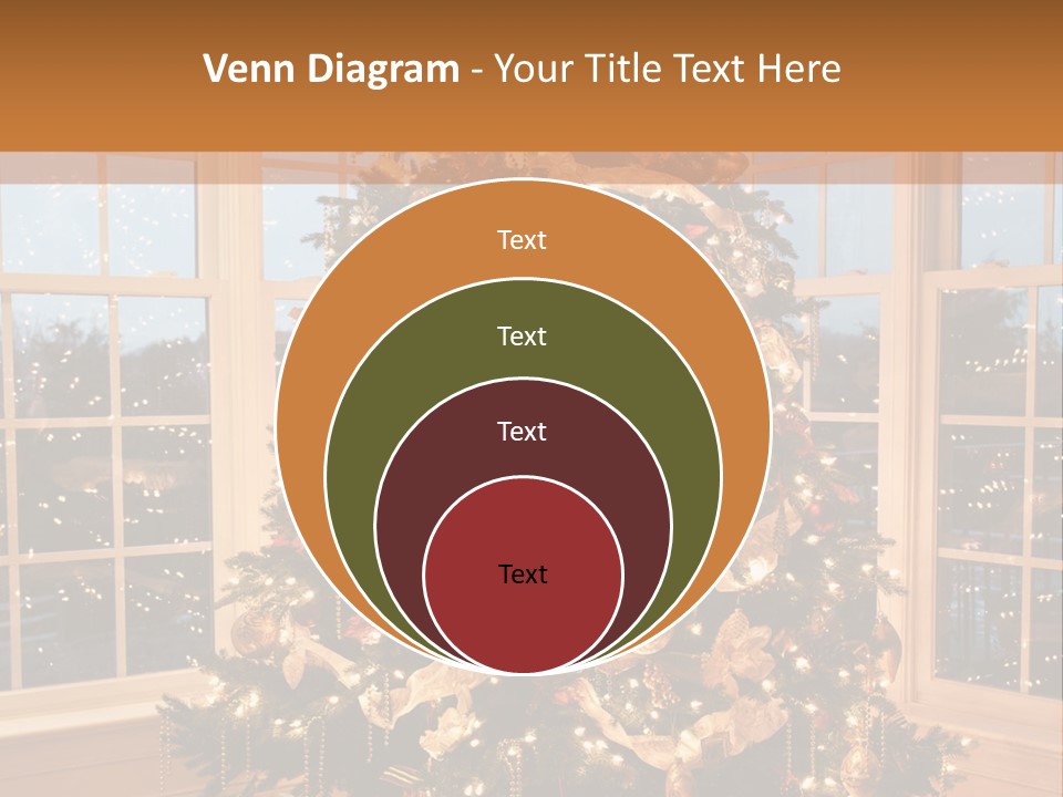 Illuminated Home Christmas PowerPoint Template