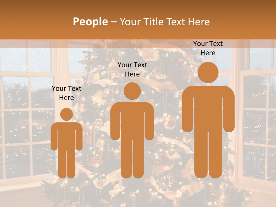 Illuminated Home Christmas PowerPoint Template