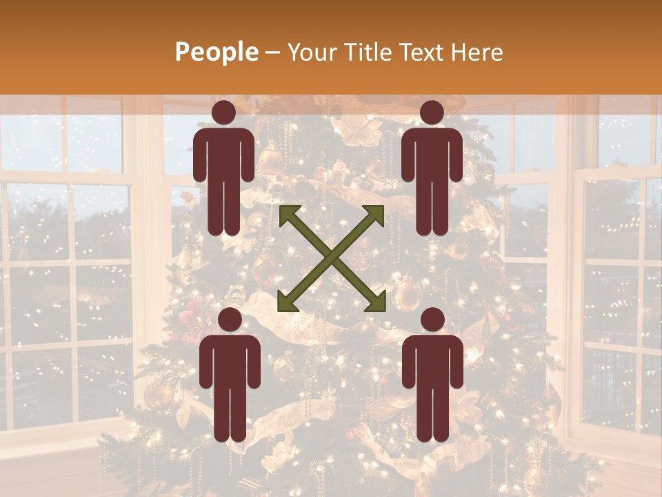 Illuminated Home Christmas PowerPoint Template