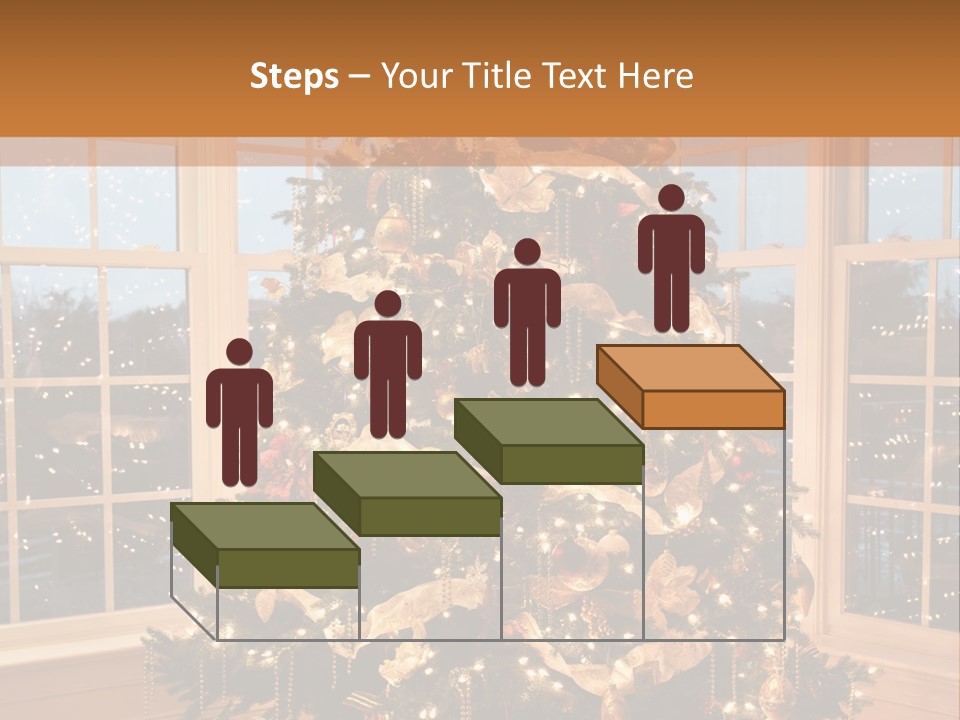 Illuminated Home Christmas PowerPoint Template