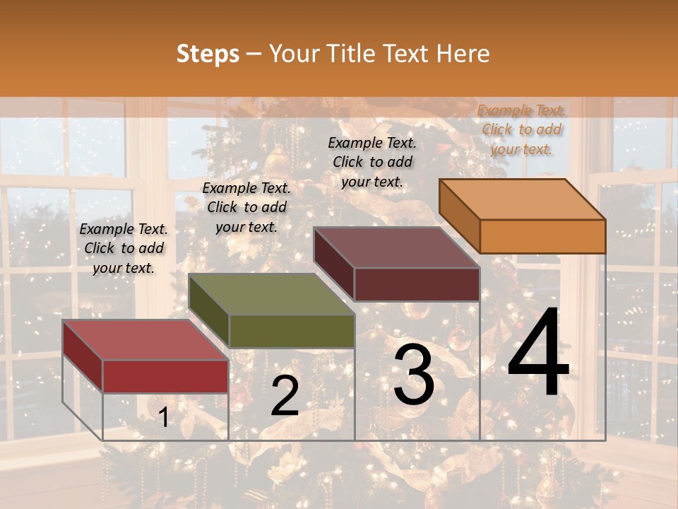 Illuminated Home Christmas PowerPoint Template
