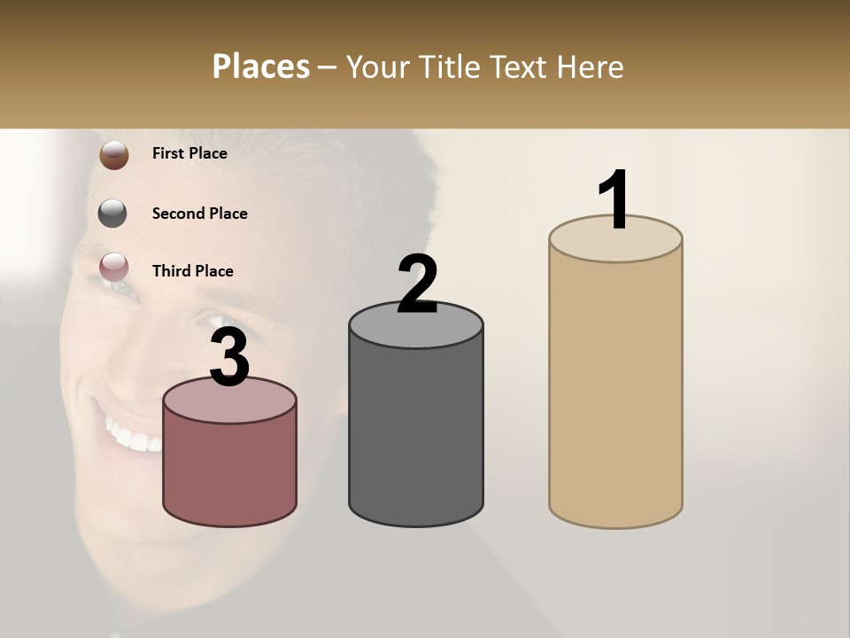 Smart Handsome Close PowerPoint Template