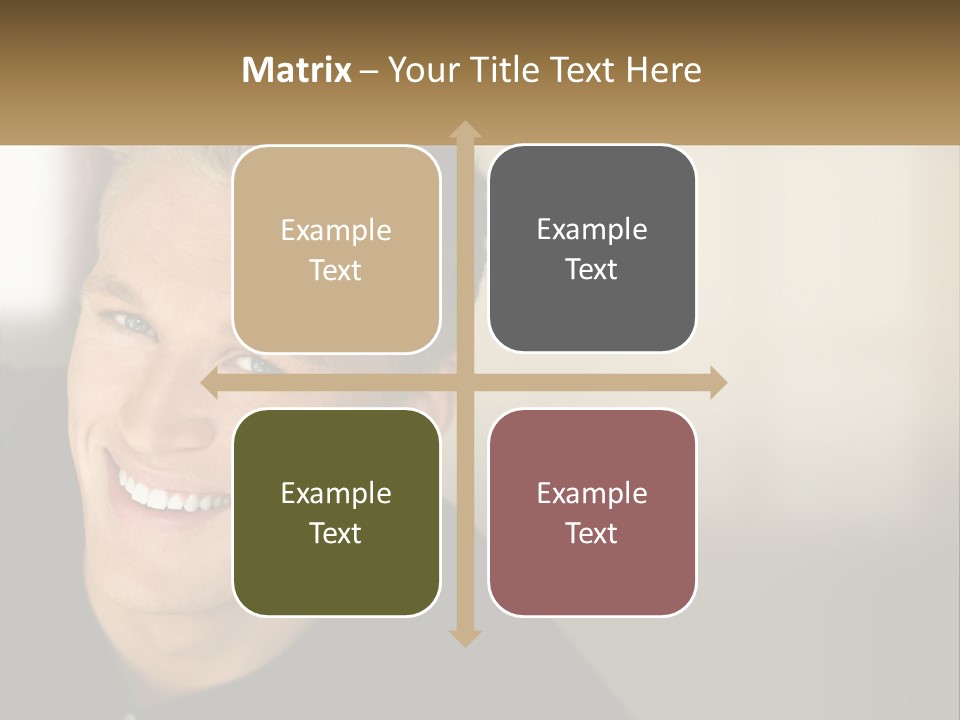 Smart Handsome Close PowerPoint Template