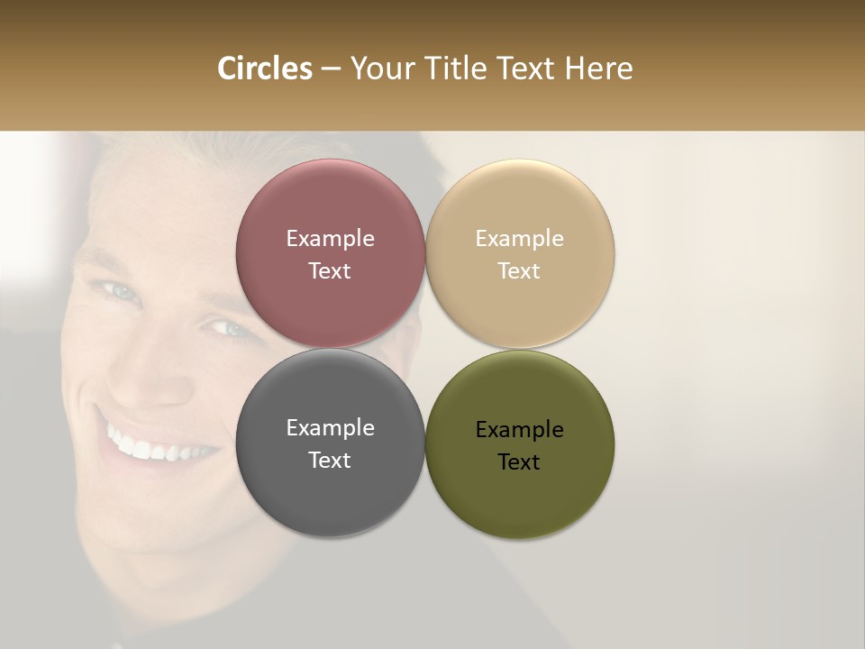 Smart Handsome Close PowerPoint Template