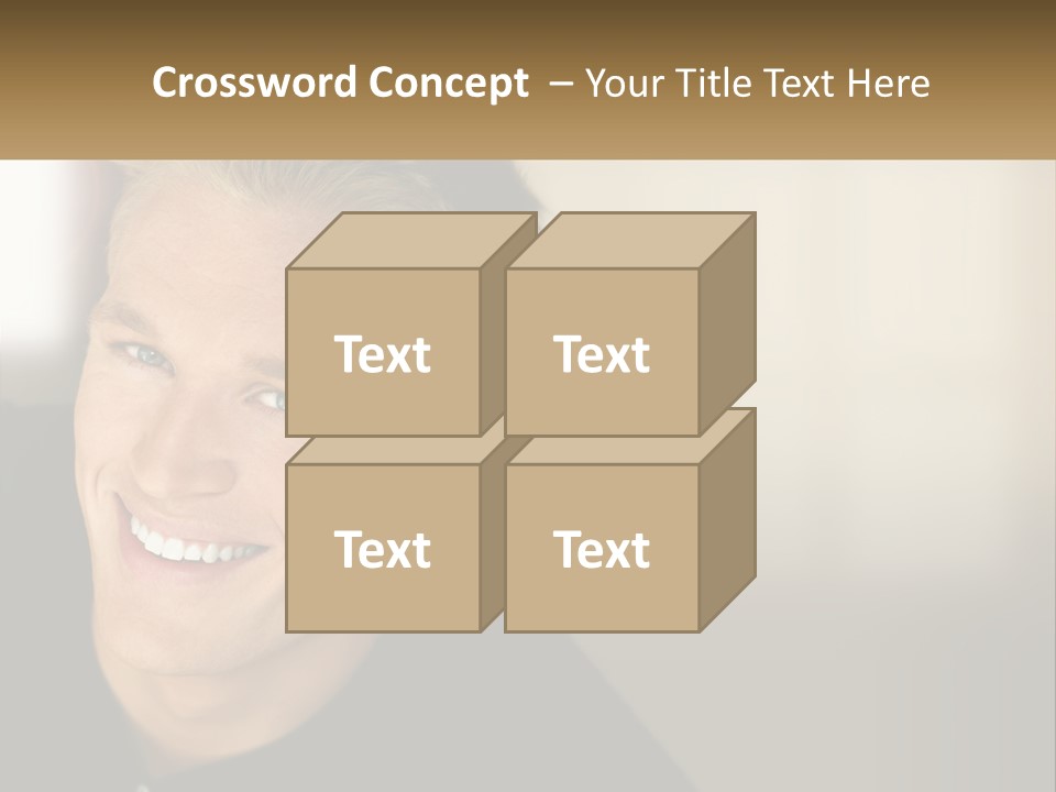 Smart Handsome Close PowerPoint Template