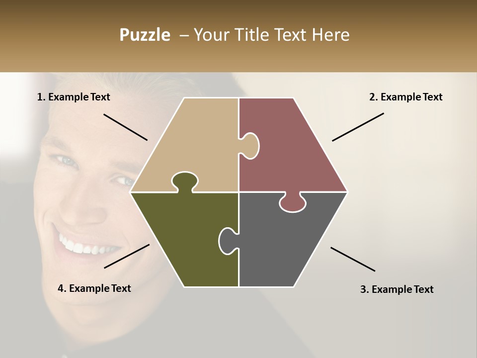 Smart Handsome Close PowerPoint Template