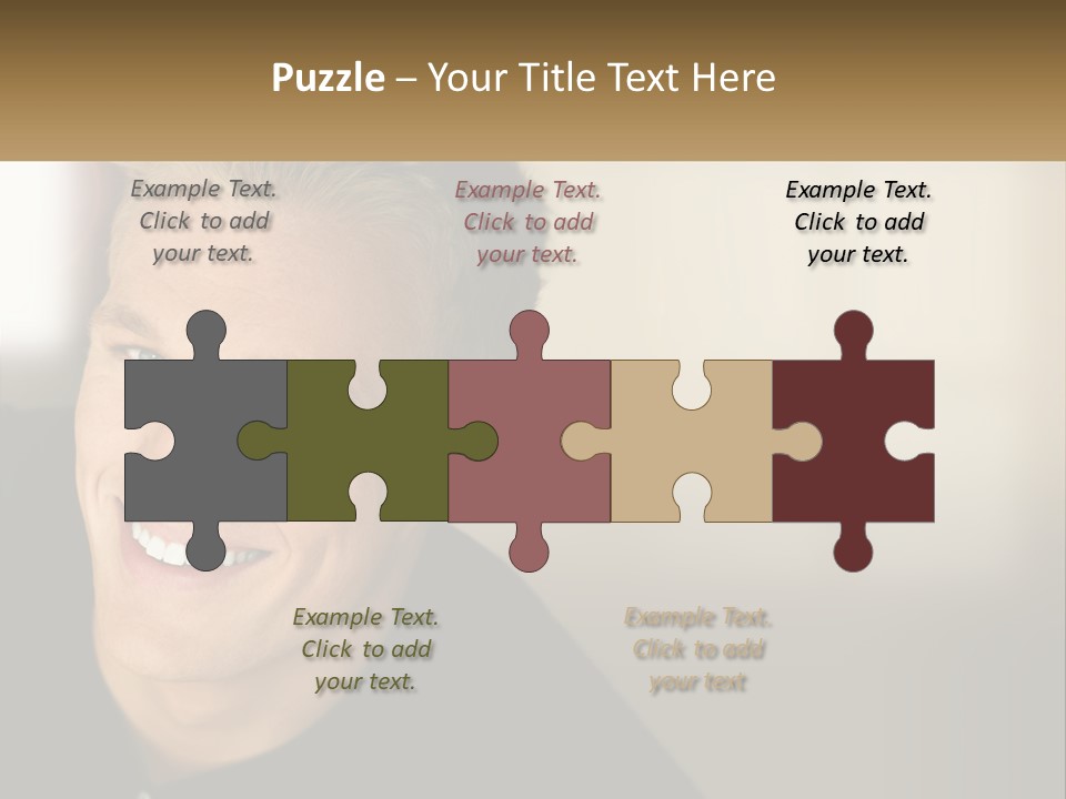 Smart Handsome Close PowerPoint Template