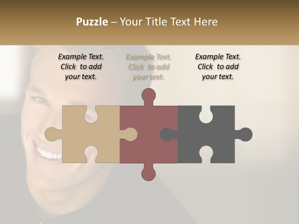 Smart Handsome Close PowerPoint Template