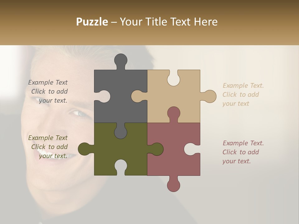 Smart Handsome Close PowerPoint Template