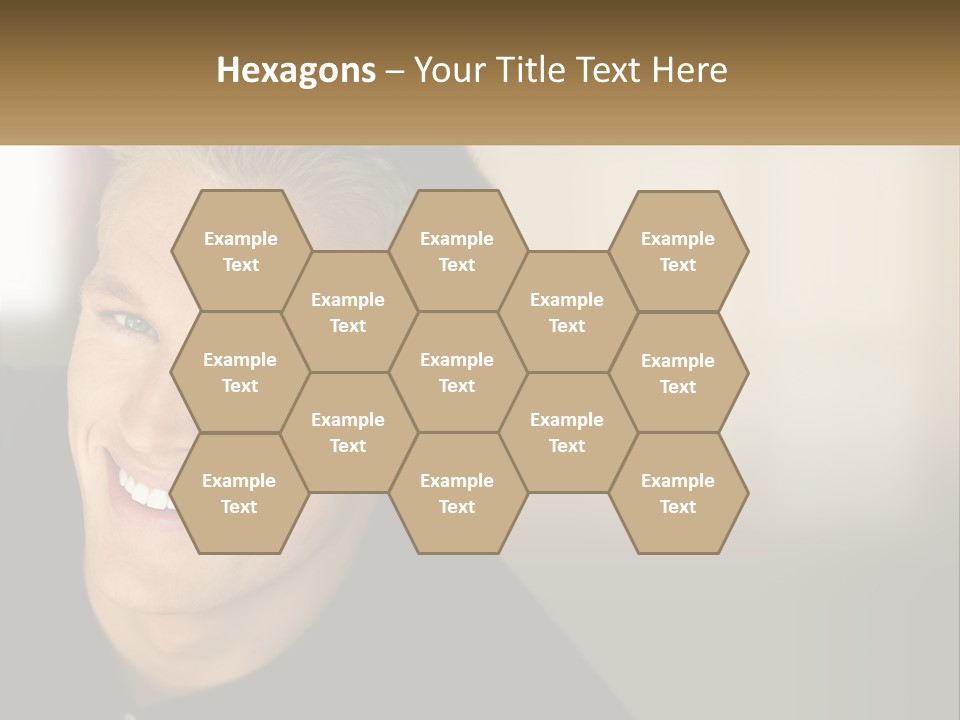 Smart Handsome Close PowerPoint Template