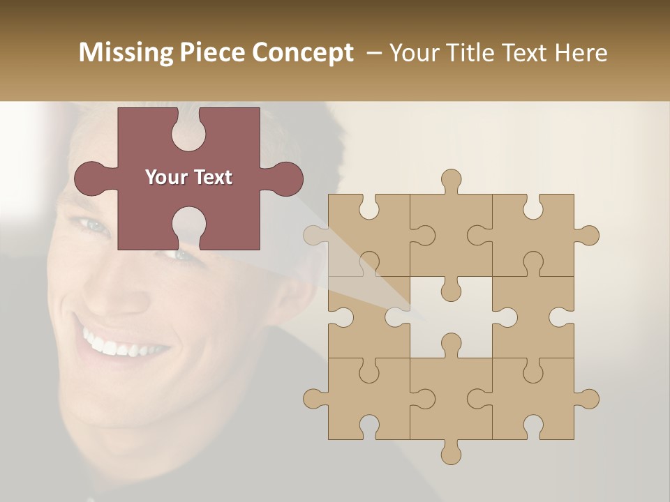 Smart Handsome Close PowerPoint Template