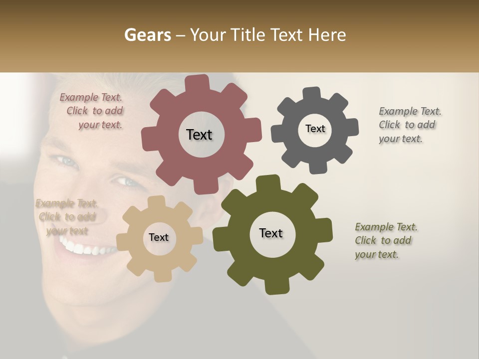 Smart Handsome Close PowerPoint Template