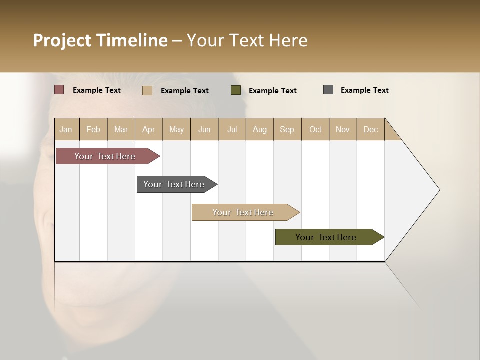 Smart Handsome Close PowerPoint Template