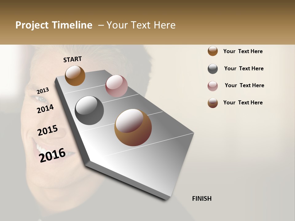 Smart Handsome Close PowerPoint Template