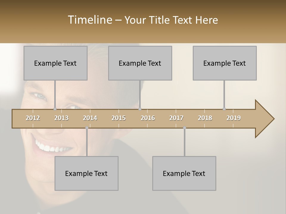 Smart Handsome Close PowerPoint Template