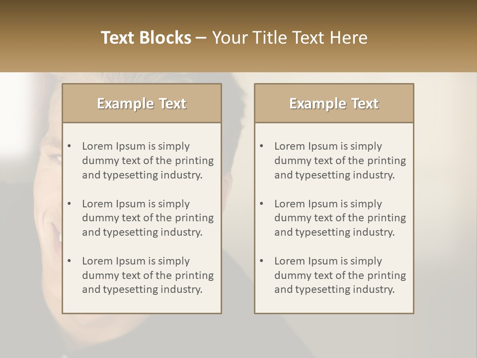 Smart Handsome Close PowerPoint Template