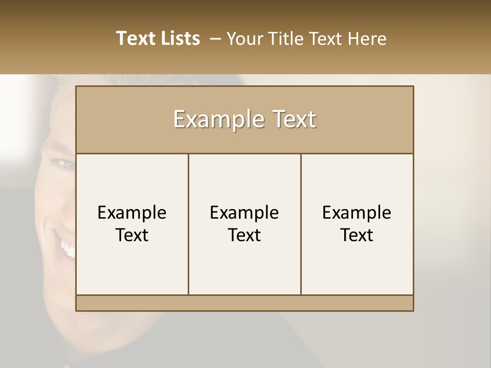 Smart Handsome Close PowerPoint Template