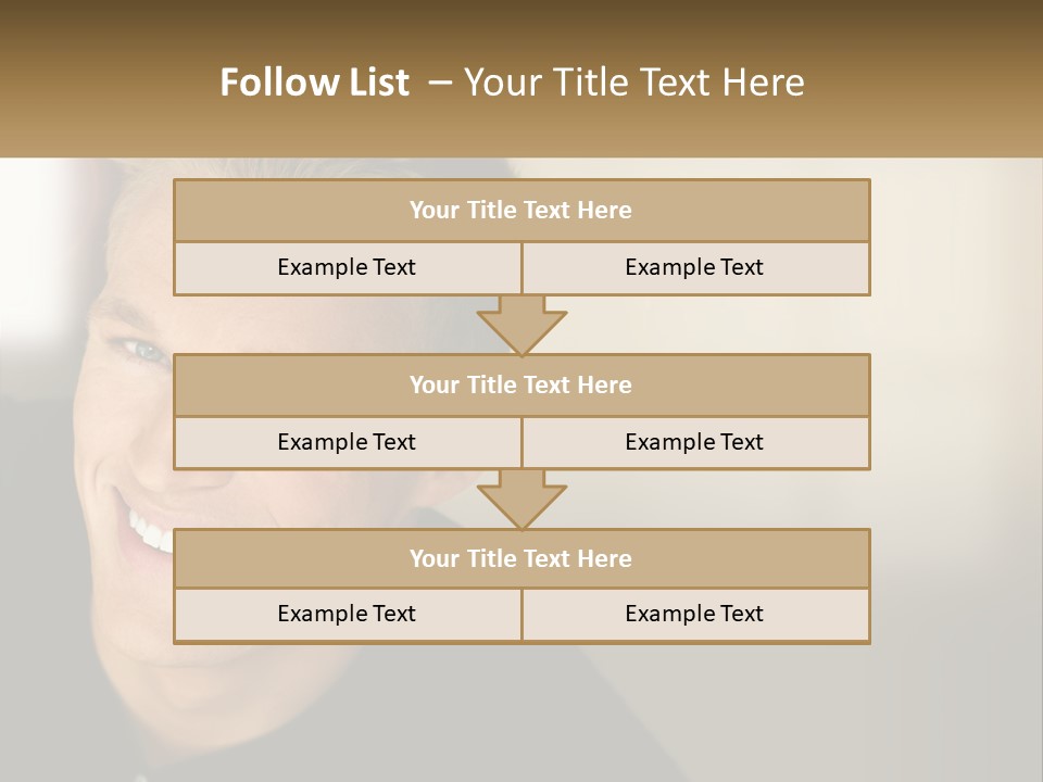 Smart Handsome Close PowerPoint Template