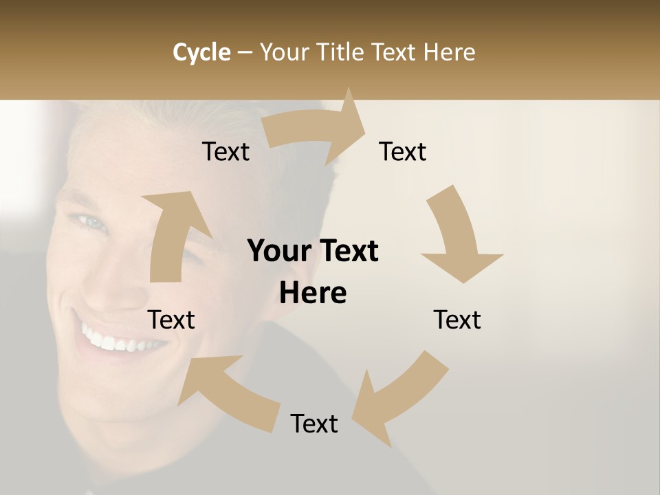Smart Handsome Close PowerPoint Template