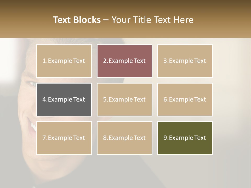 Smart Handsome Close PowerPoint Template