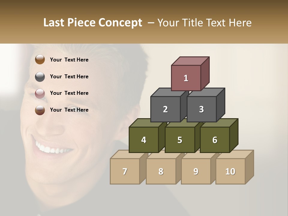 Smart Handsome Close PowerPoint Template