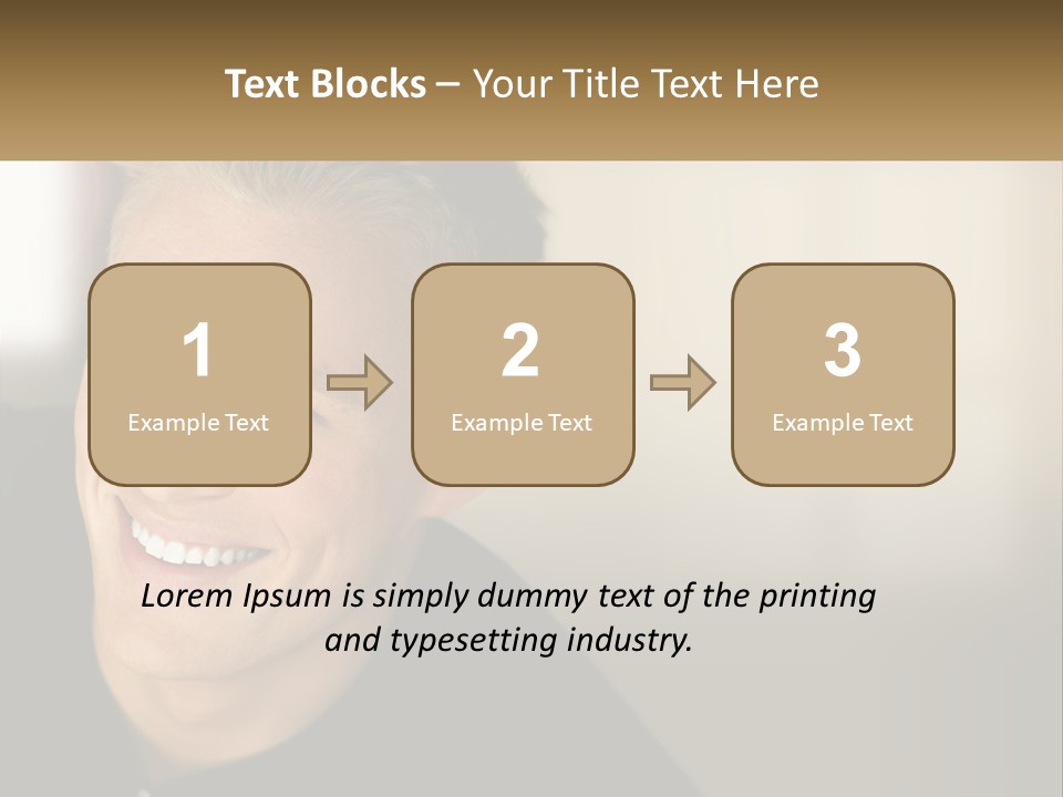 Smart Handsome Close PowerPoint Template