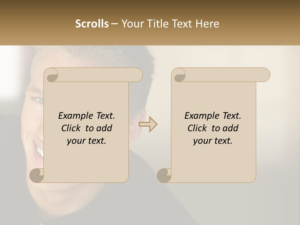 Smart Handsome Close PowerPoint Template