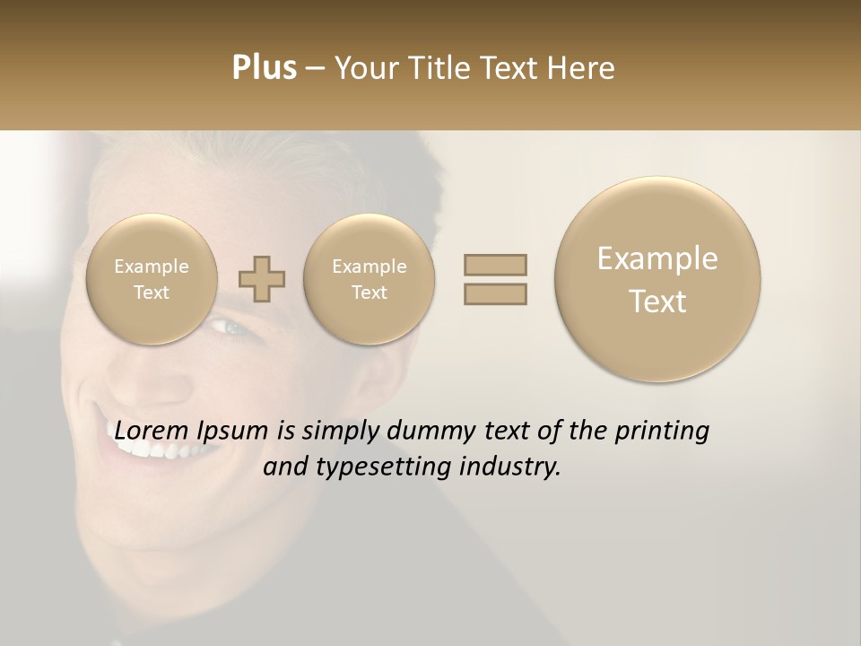 Smart Handsome Close PowerPoint Template