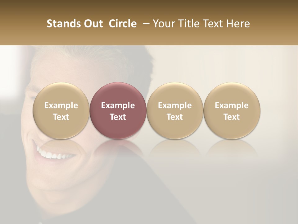 Smart Handsome Close PowerPoint Template