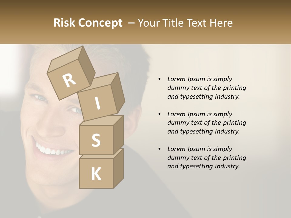 Smart Handsome Close PowerPoint Template