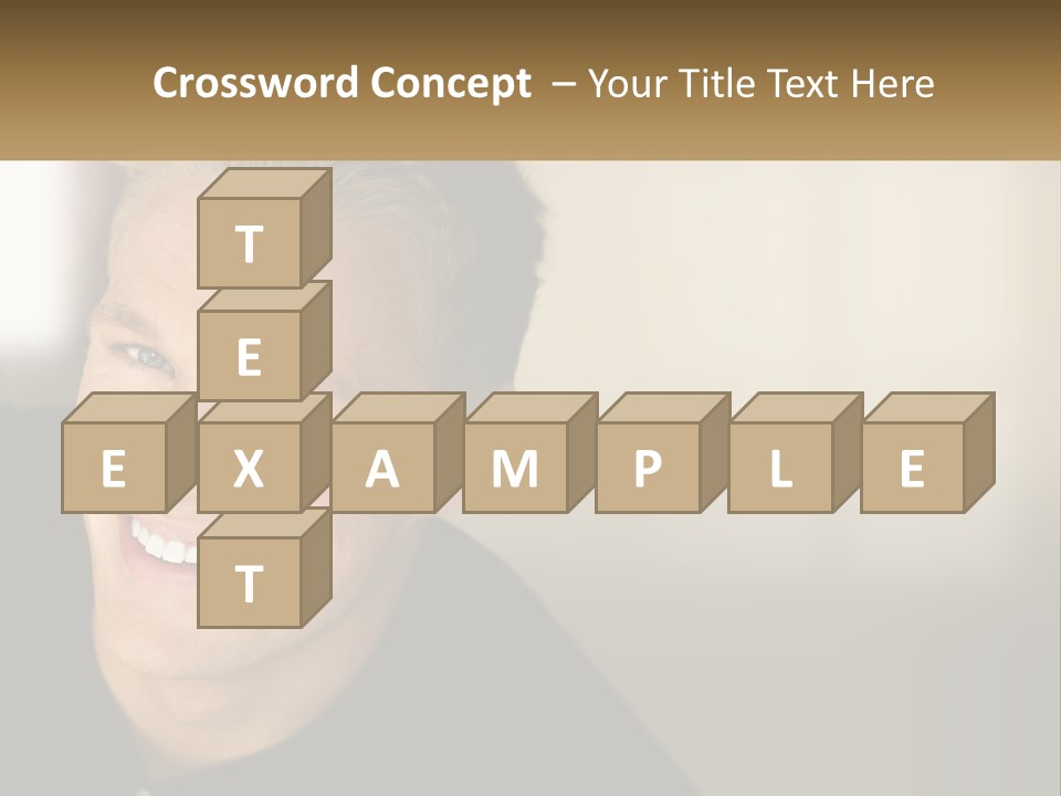 Smart Handsome Close PowerPoint Template
