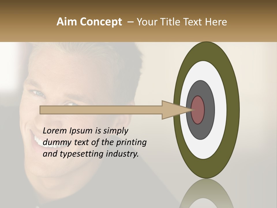 Smart Handsome Close PowerPoint Template