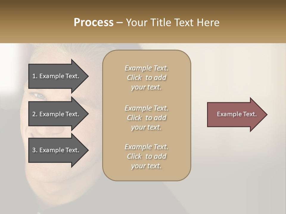 Smart Handsome Close PowerPoint Template