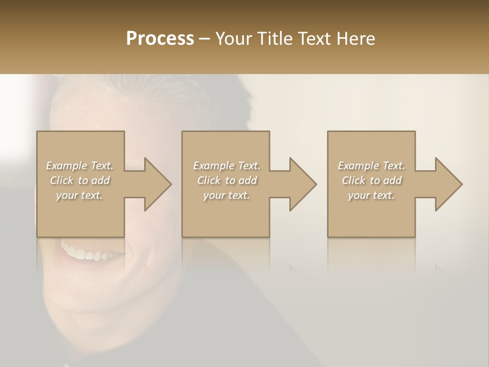 Smart Handsome Close PowerPoint Template