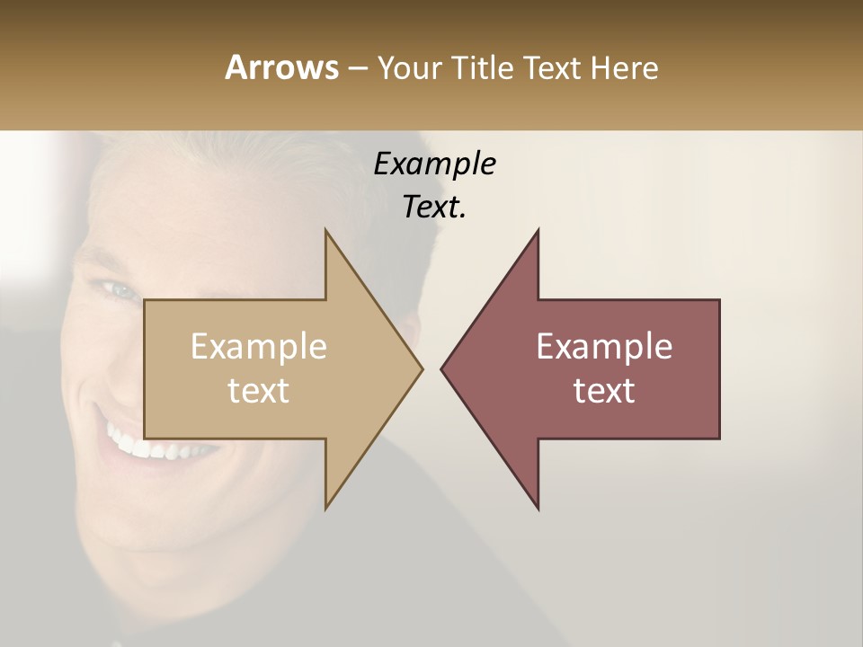 Smart Handsome Close PowerPoint Template
