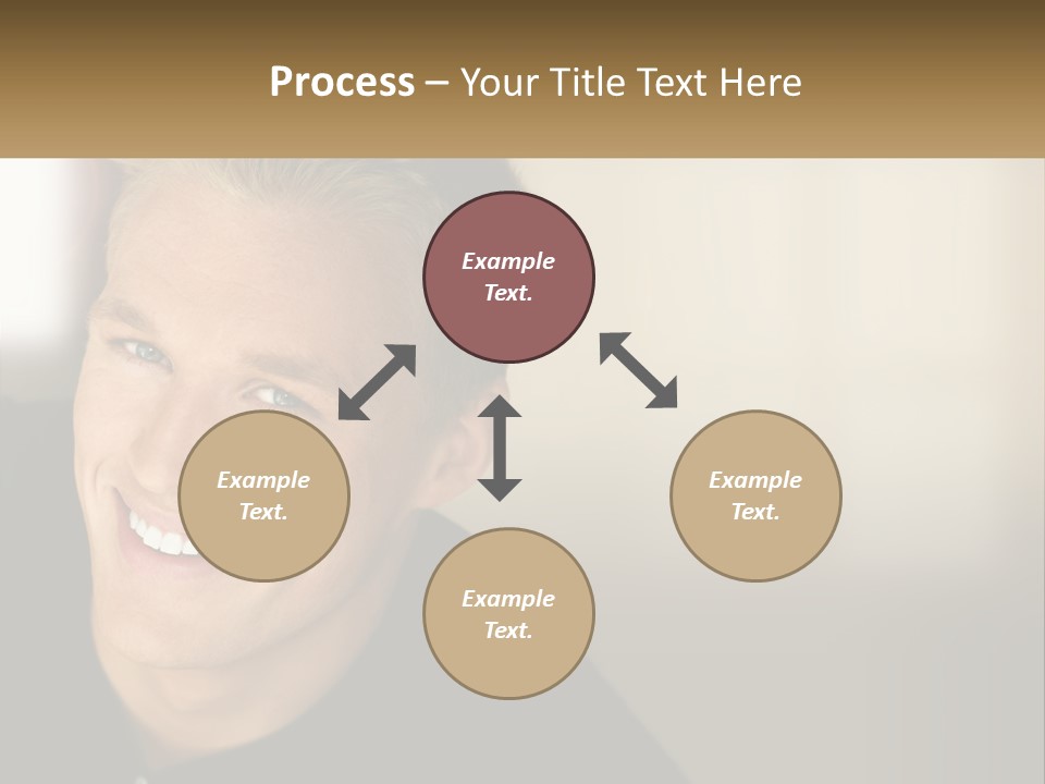 Smart Handsome Close PowerPoint Template