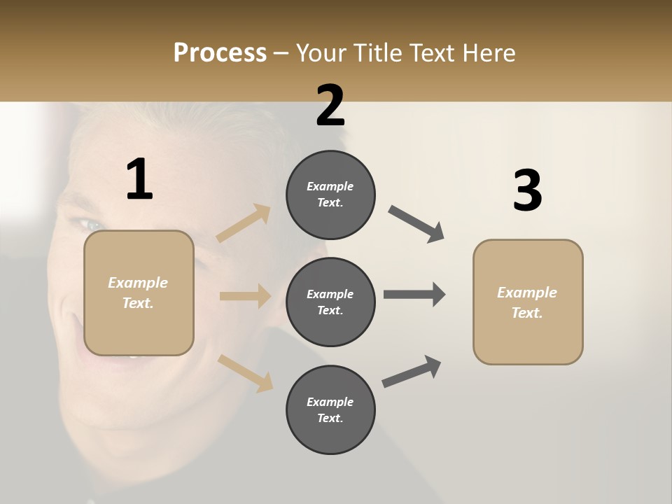 Smart Handsome Close PowerPoint Template