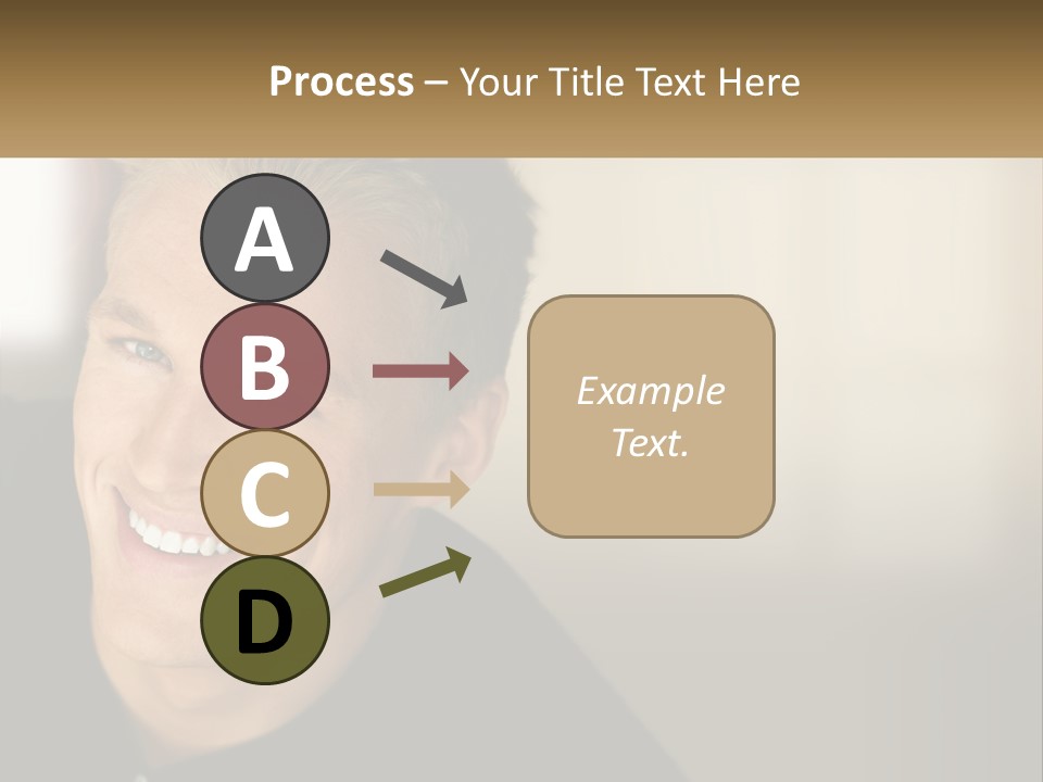 Smart Handsome Close PowerPoint Template