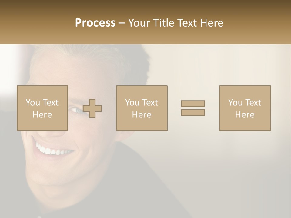 Smart Handsome Close PowerPoint Template