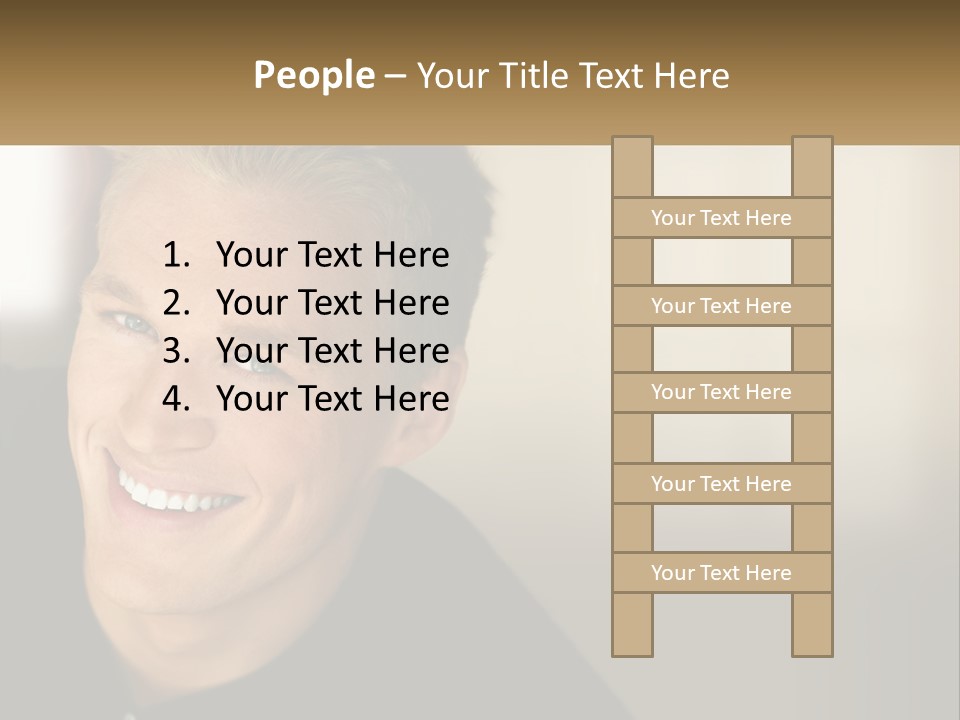 Smart Handsome Close PowerPoint Template