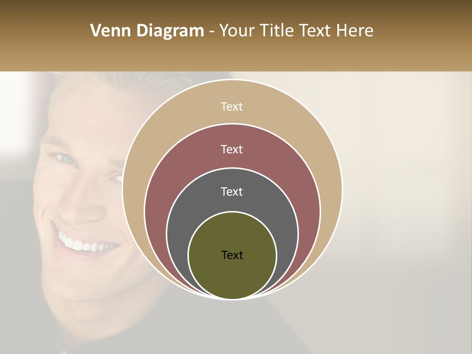 Smart Handsome Close PowerPoint Template